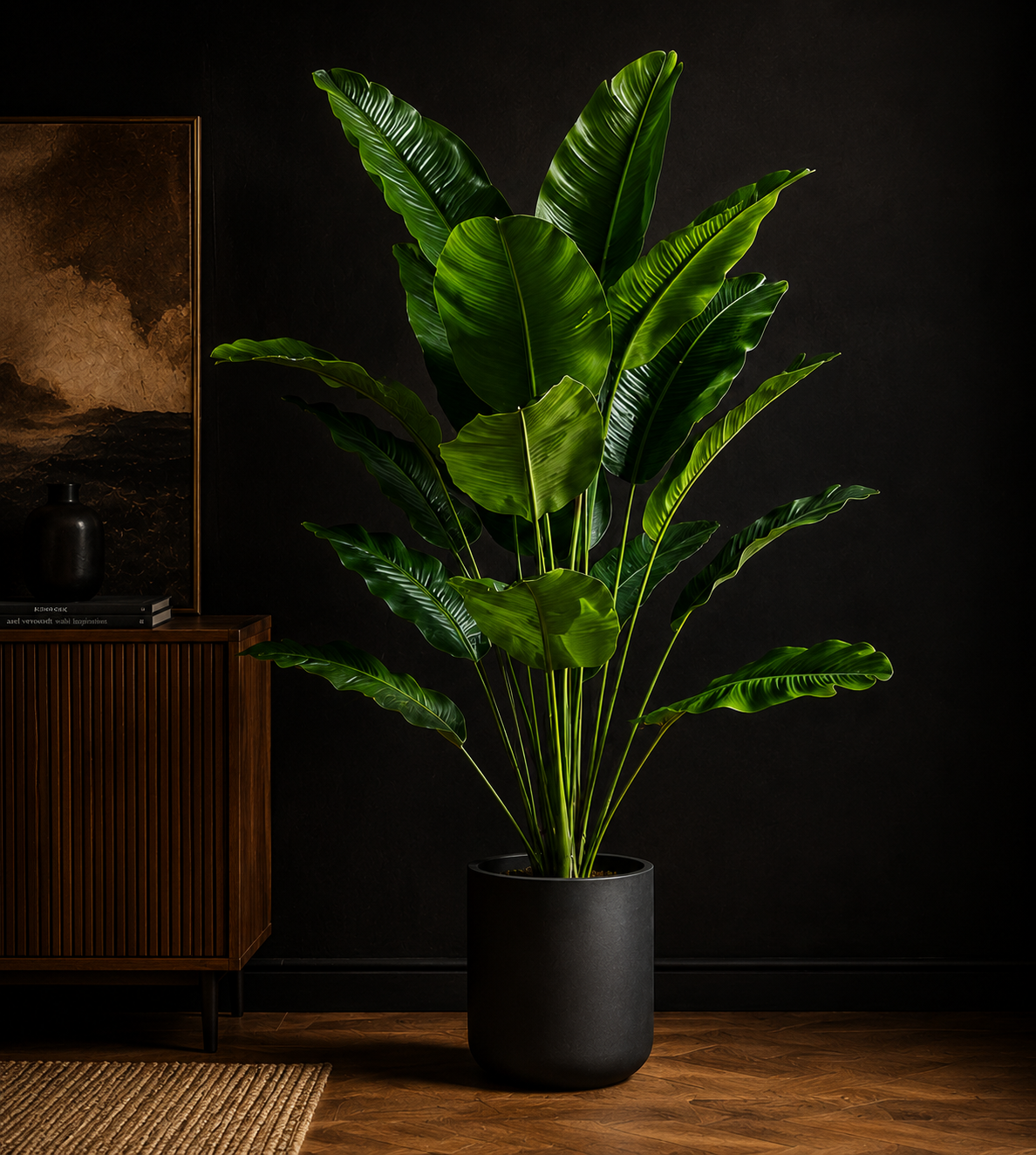 Simulated Plant 18-leaf Traveler's Banana Green Plant Ornament