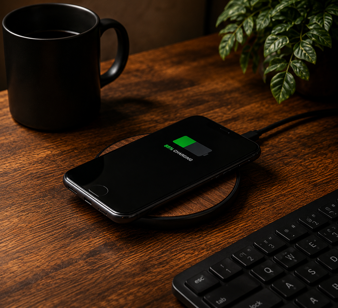 New Round Wooden Wireless Charger 15W Fast Charge Walnut Maple Wood Craft Gift Mobile Phone Wireless Fast Charger